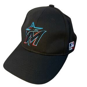 Miami Marlins‎ MLB Youth Baseball Cap Black Team Logo Adjustable Strap